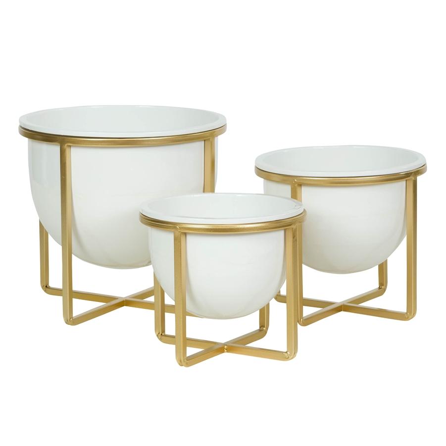 Aspire Home Accents 7173 - Kendi Mid Century Modern Planters (Set Of 3)