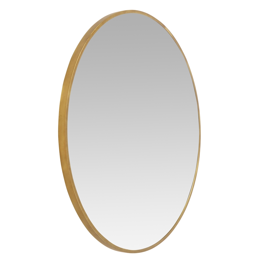 Aspire Home Accents 7517 - Bali Modern Round Wall Mirror - 40" Gold