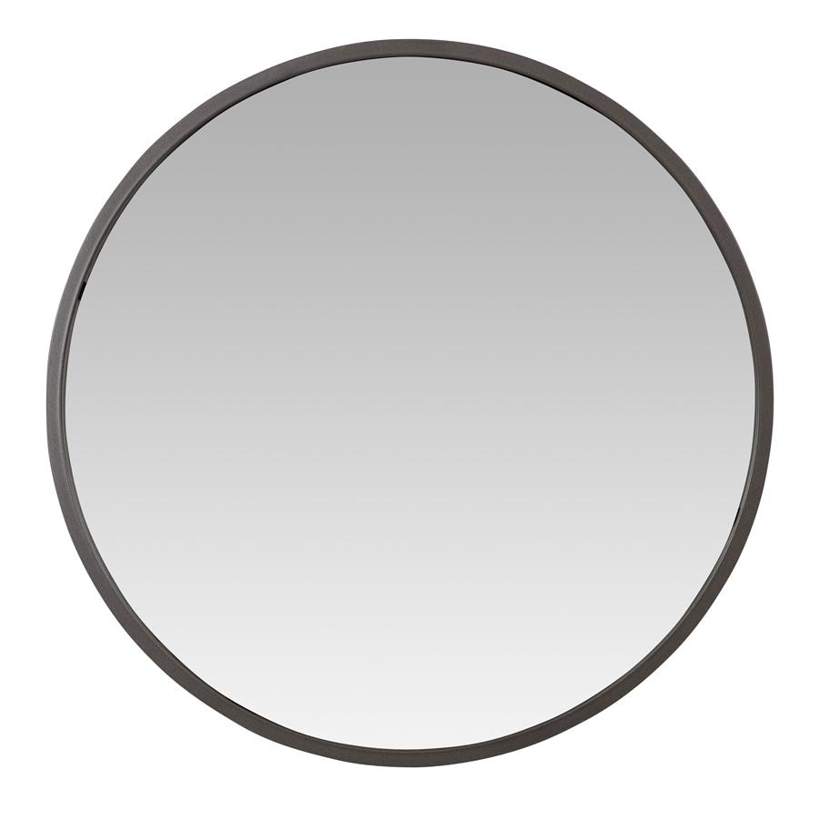 Aspire Home Accents 7524 - Bali Modern Round Wall Mirror - 24" Gray