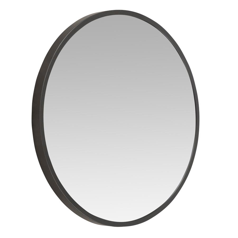 Aspire Home Accents 7524 - Bali Modern Round Wall Mirror - 24" Gray