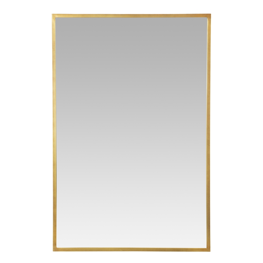 Aspire Home Accents 7562 - Bali Modern Rectangle Wall Mirror - 36" Gold