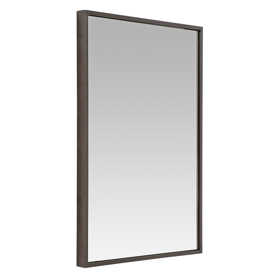 Aspire Home Accents 7593 - Bali Modern Rectangle Wall Mirror - 36" Gray