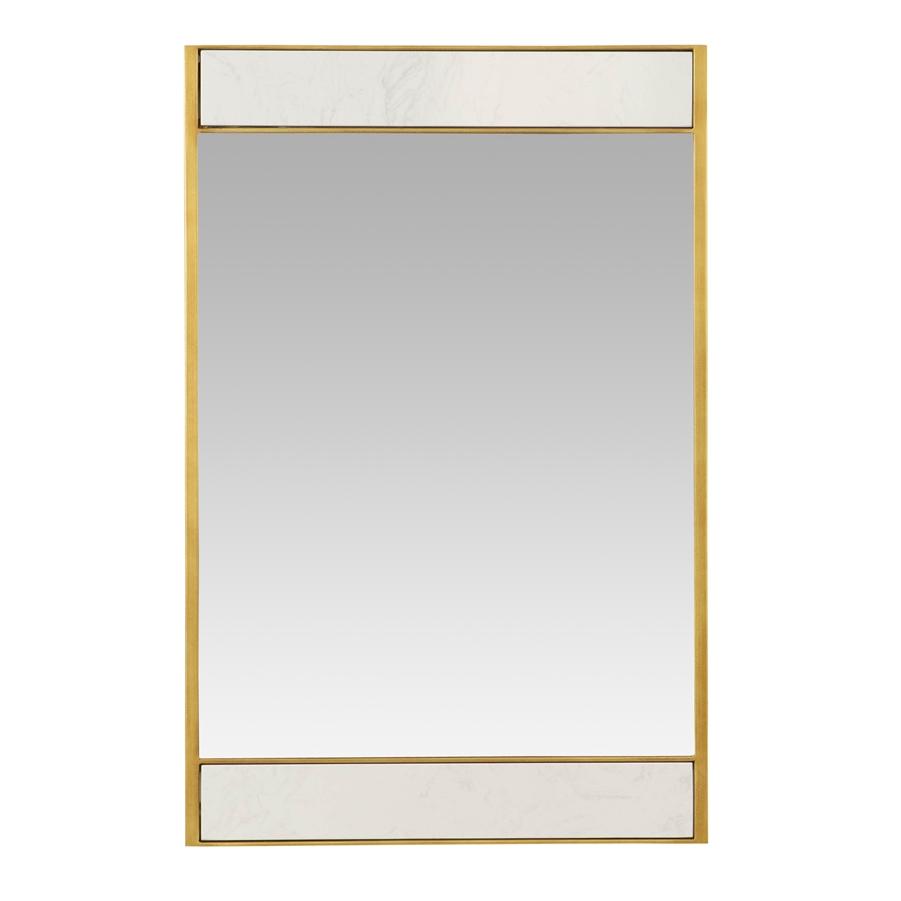 Aspire Home Accents 7678 - Lina Modern Wall Mirror Gold With Marble