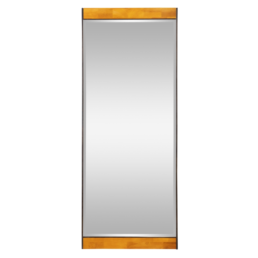 Aspire Home Accents 7708 - Cliveden Industrial Wood & Metal Floor Mirror