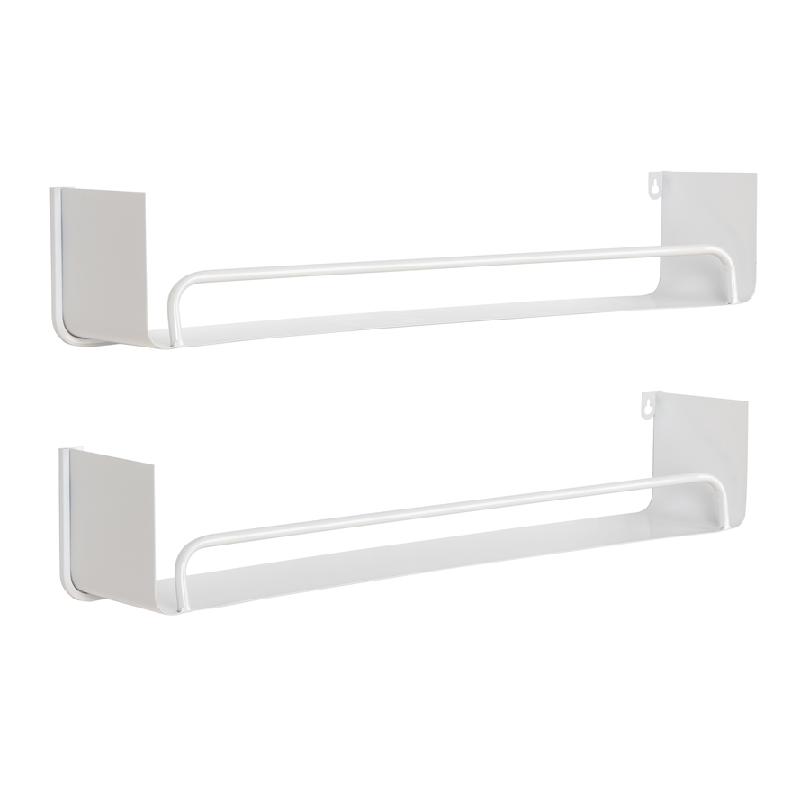 Aspire Home Accents 7753 - Syler Modern Wall Shelf (Set Of 2) - 28" White