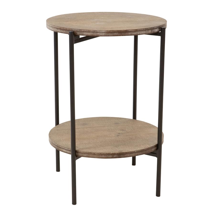 Aspire Home Accents 7784 - Kamryn Modern Accent Table - Gray/Black