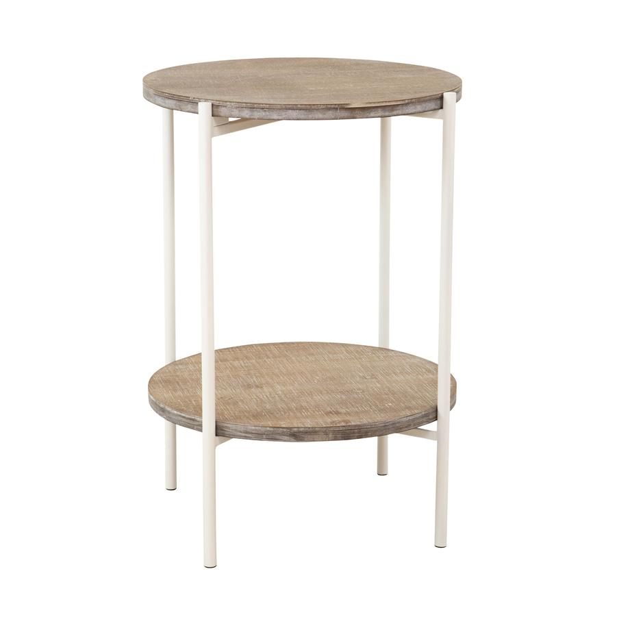 Aspire Home Accents 7791 - Kamryn Modern Accent Table - Gray/White