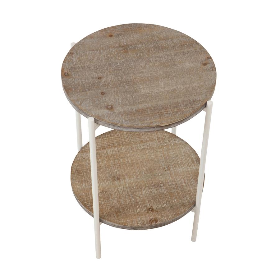 Aspire Home Accents 7791 - Kamryn Modern Accent Table - Gray/White