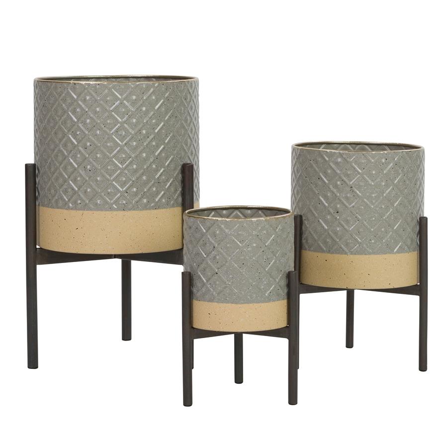Aspire Home Accents 7906 - Everly Table Top Planters (Set Of 3)