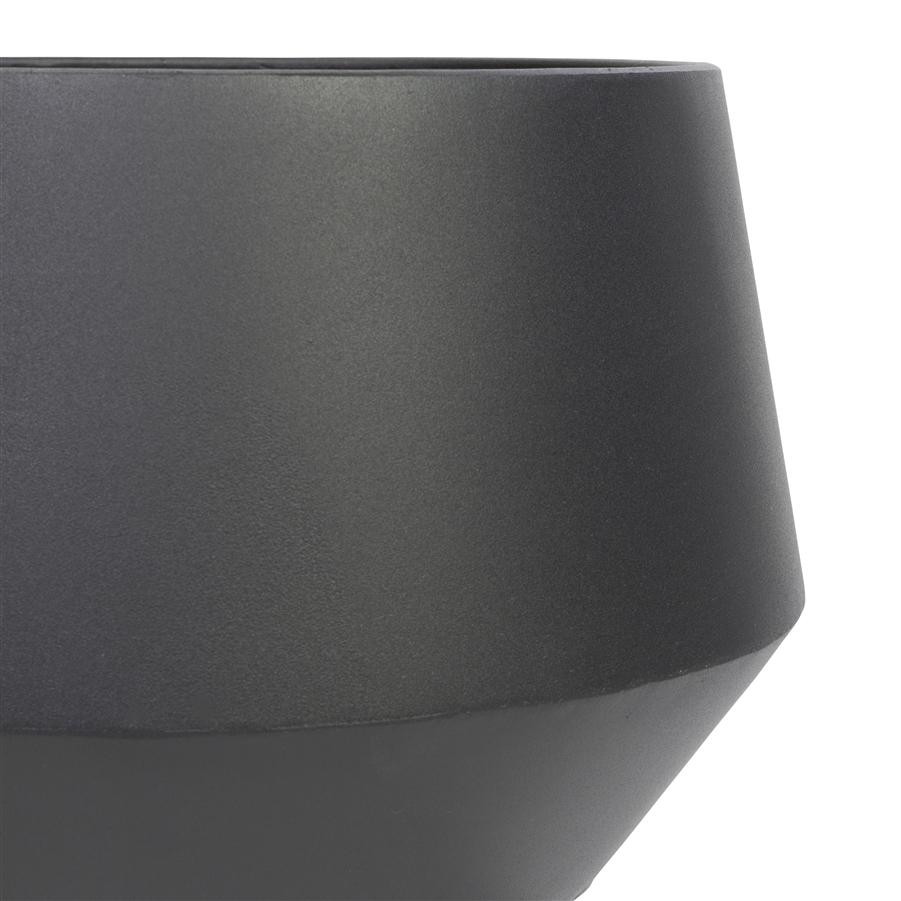 Aspire Home Accents 7913 - Huxley Mid Century Modern Planters - Black (Set Of 2)