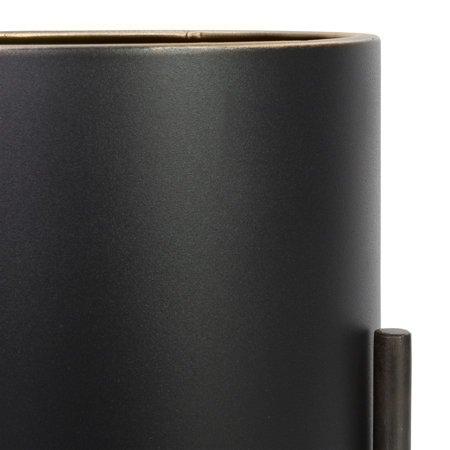 Aspire Home Accents 7975 - Jaxon Modern Black Planters (Set Of 2)