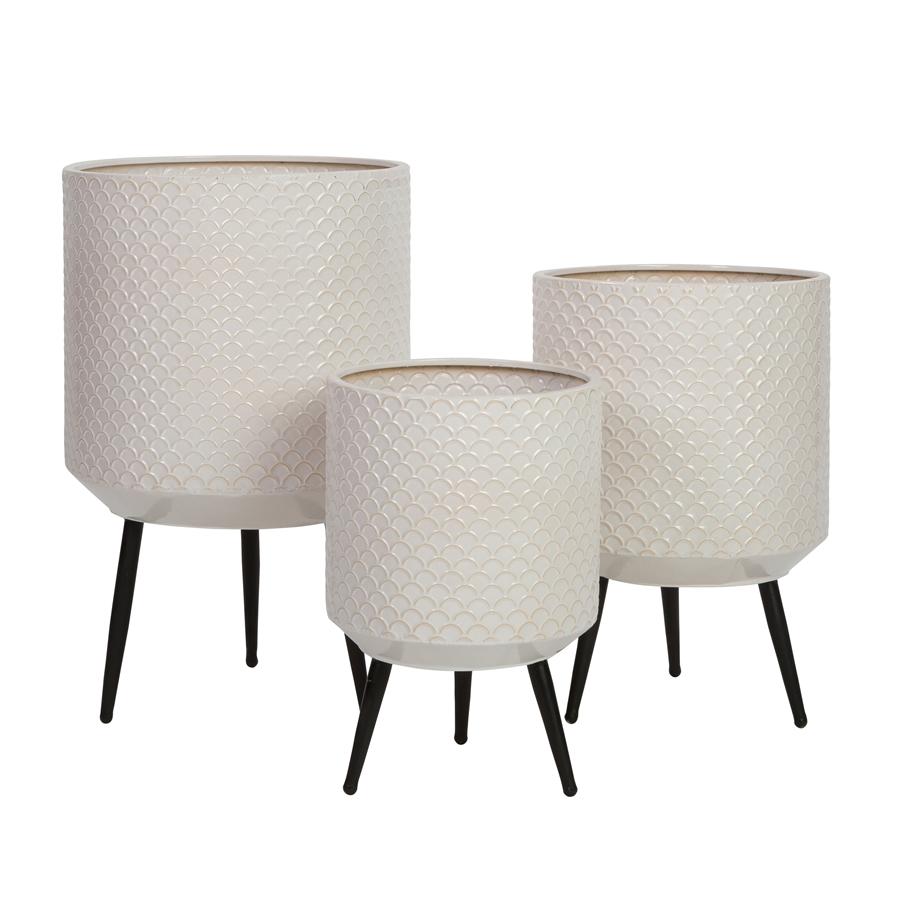 Aspire Home Accents 8026 - Avery Modern Planters (Set Of 3)