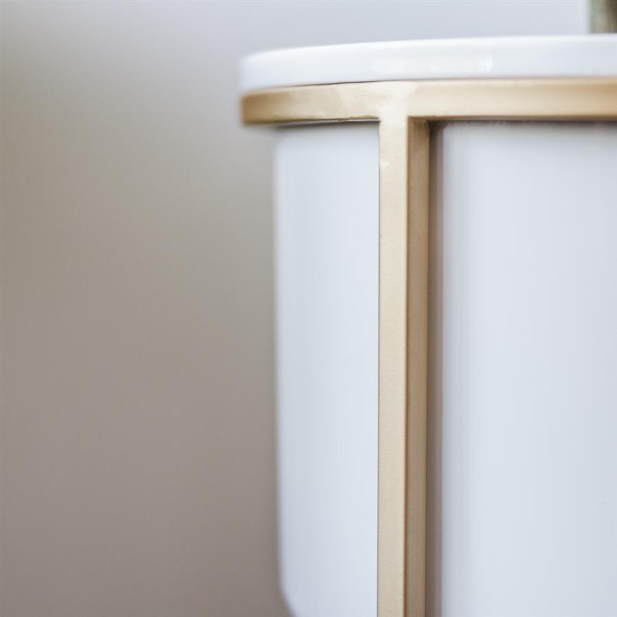 Aspire Home Accents 8224 - Rizzy Mid Century Planters (Set Of 2) - White