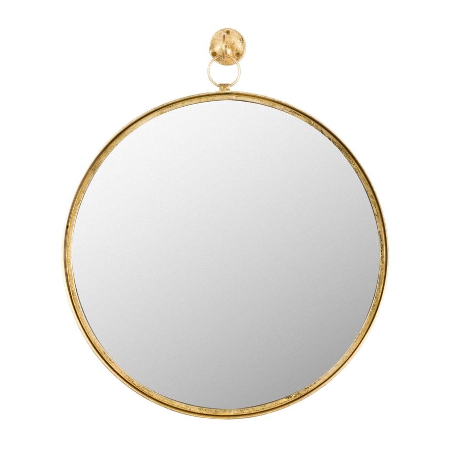 aspire home accents 8255 - Bescott Suspended Round Wall Mirror - Gold