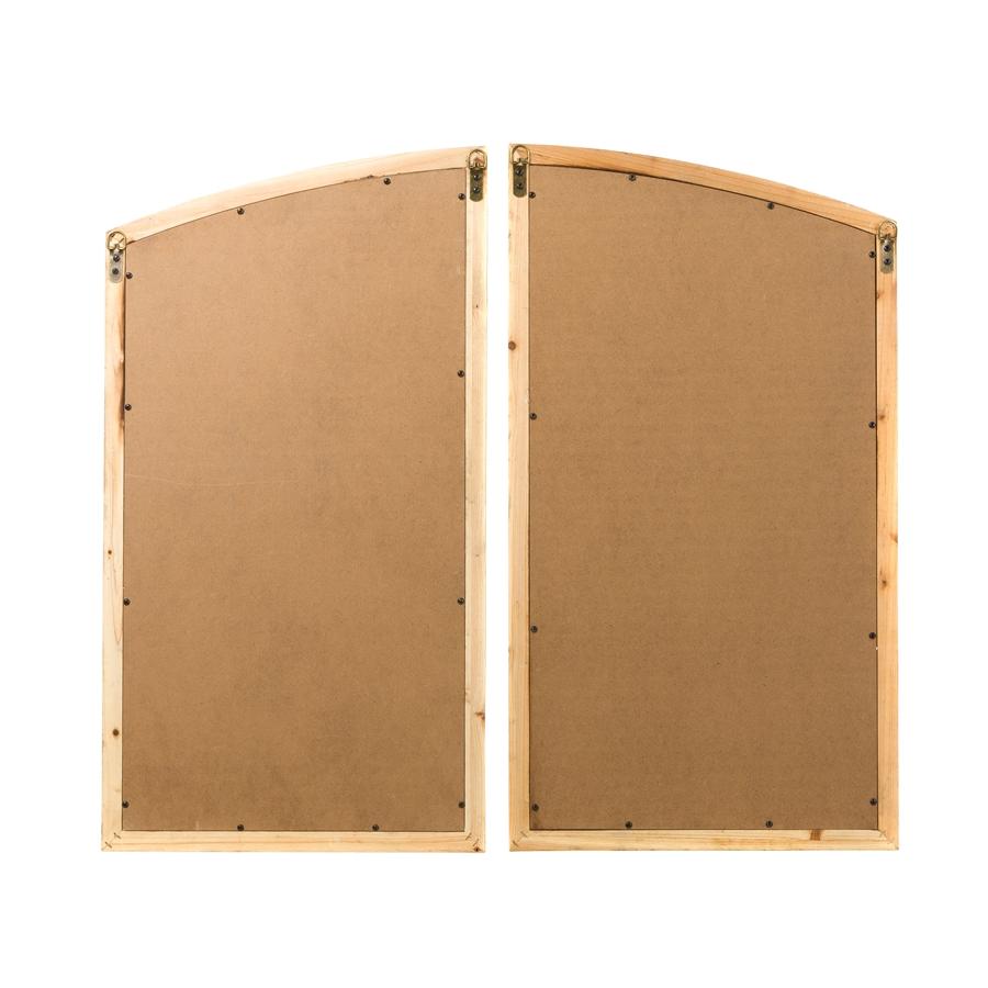 Aspire Home Accents 8309 - Jolene Arch Window Pane Mirrors (Set Of 2) - White 33"H