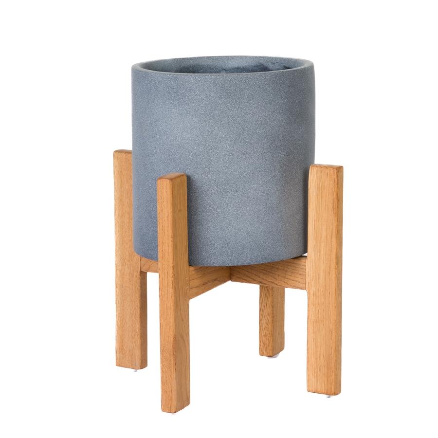 Aspire Home Accents 8347 - Rowan Modern Outdoor Planter - 14" Grey