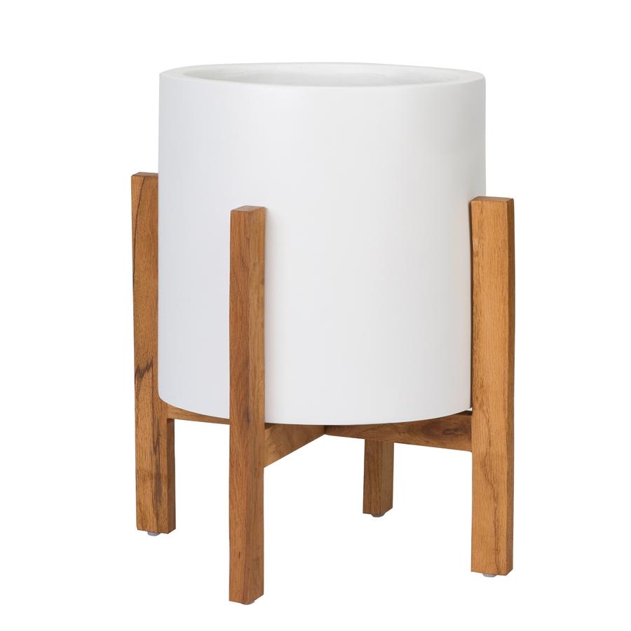 Aspire Home Accents 8354 - Rowan Modern Outdoor Planter - 18" White