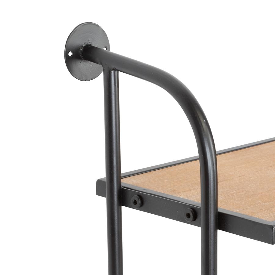 Aspire Home Accents 8682 - Emery Wall Shelf - 2 Shelf 26" Black