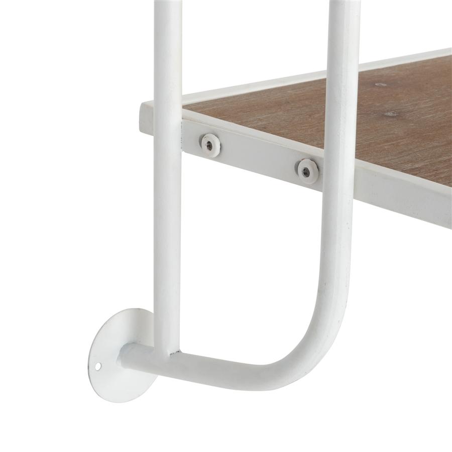 Aspire Home Accents 8730 - Emery Wall Shelf - 2 Shelf 38" White