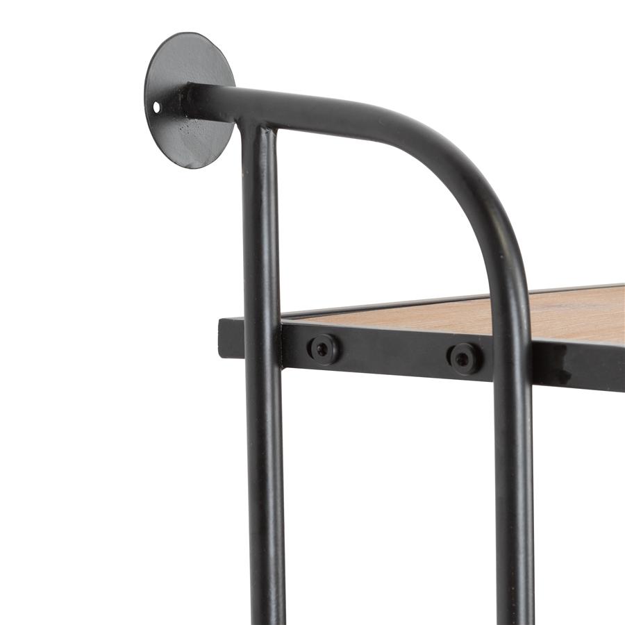 Aspire Home Accents 8743 - Emery Wall Shelf - 3 Shelf 18" Black