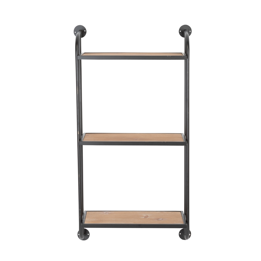 aspire home accents 8743 - Emery Wall Shelf - 3 Shelf 18" Black
