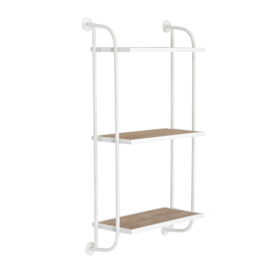 Aspire Home Accents 8750 - Emery Wall Shelf - 3 Shelf 18" White