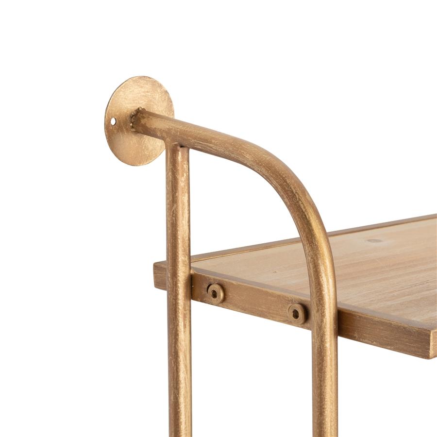 Aspire Home Accents 8767 - Emery Wall Shelf - 3 Shelf 18" Gold