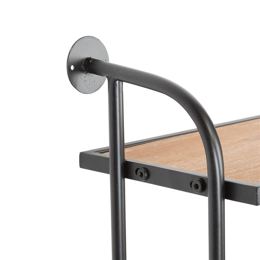 Aspire Home Accents 8774 - Emery Wall Shelf - 3 Shelf 26" Black