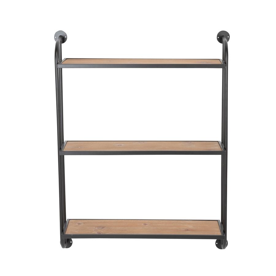 aspire home accents 8774 - Emery Wall Shelf - 3 Shelf 26" Black