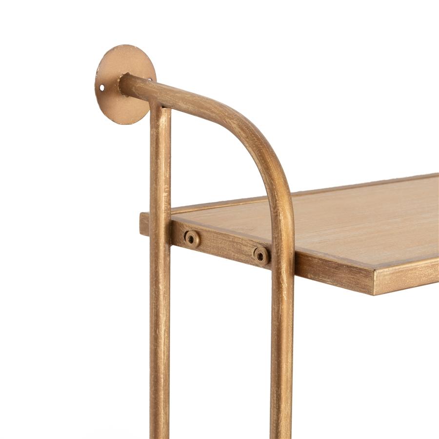 Aspire Home Accents 8798 - Emery Wall Shelf - 3 Shelf 26" Gold