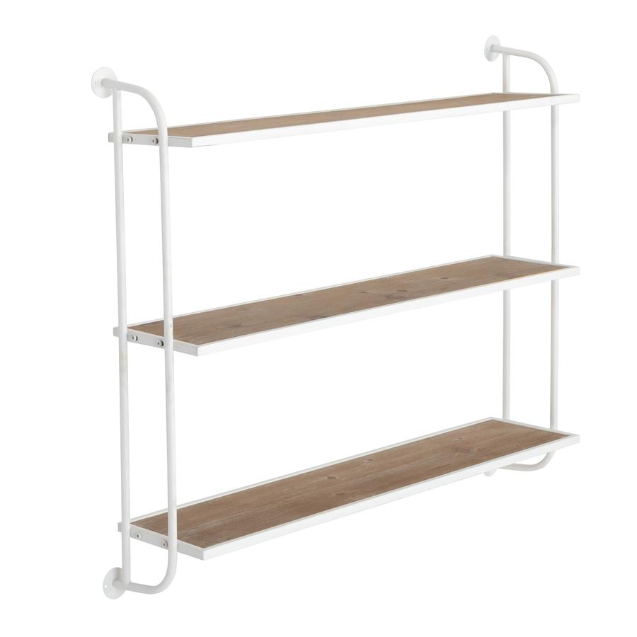 Aspire Home Accents 8811 - Emery Wall Shelf - 3 Shelf 38" White