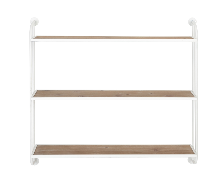 aspire home accents 8811 - Emery Wall Shelf - 3 Shelf 38" White