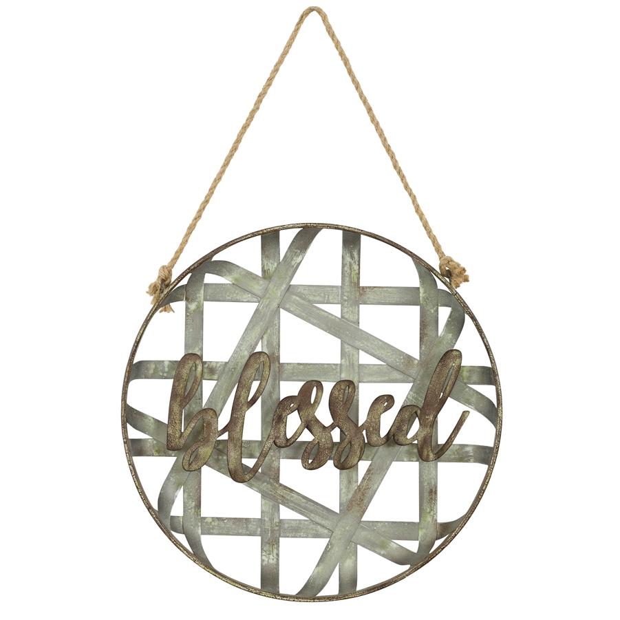 Aspire Home Accents 7296 - Blessed Metal Wall Decor