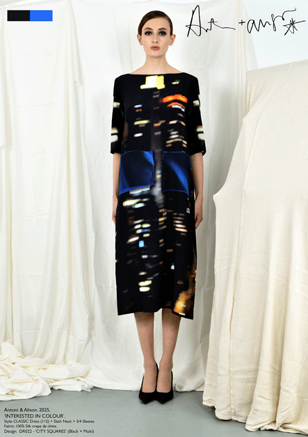 antoni & alison CITY SQUARES Dress