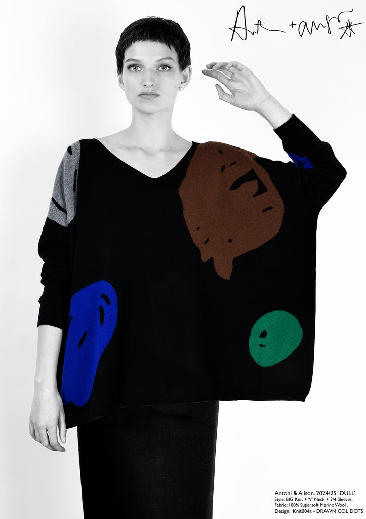 Antoni & Alison DRAWN COLOURED DOTS Knit