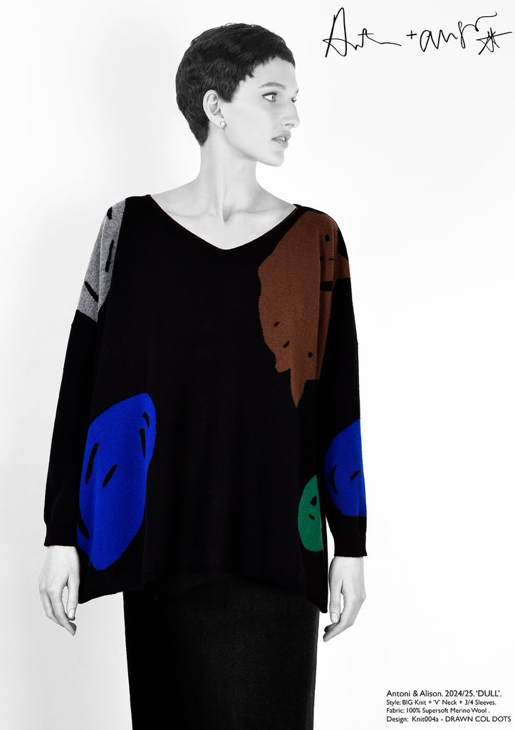 Antoni & Alison DRAWN COLOURED DOTS Knit