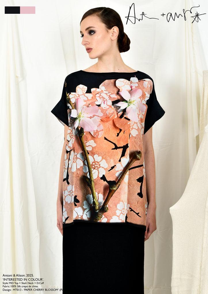 Antoni & Alison PAPER CHERRY BLOSSOM (Pink) Top