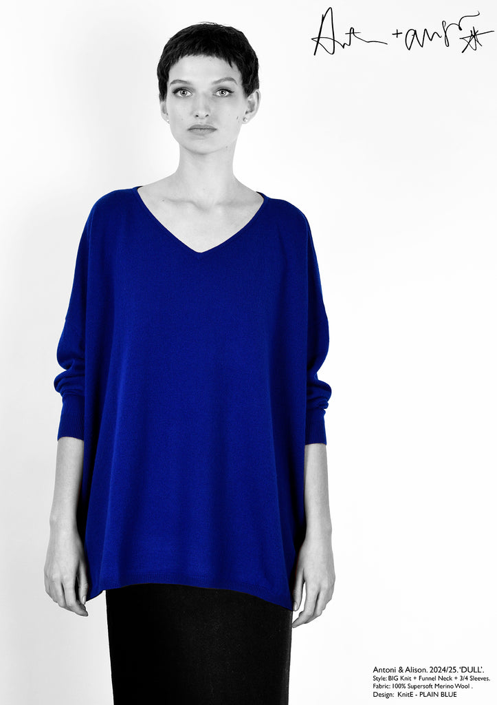 Antoni & Alison PLAIN BLUE Knit