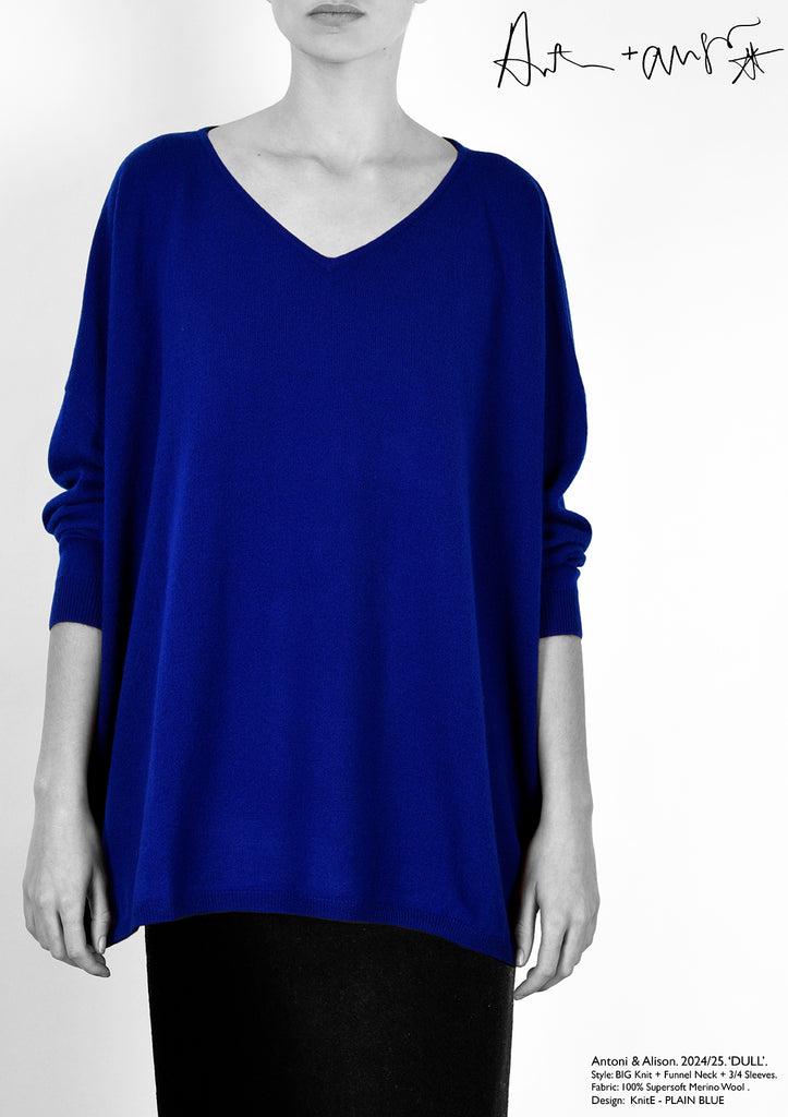 antoni & alison PLAIN BLUE Knit