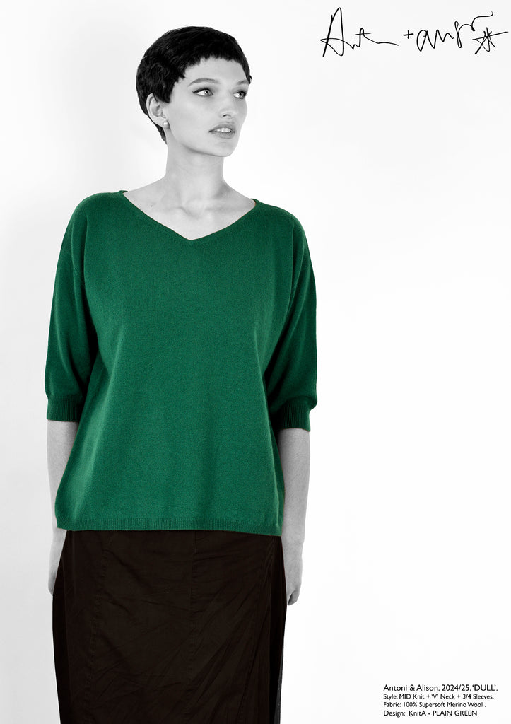 Antoni & Alison PLAIN GREEN Knit