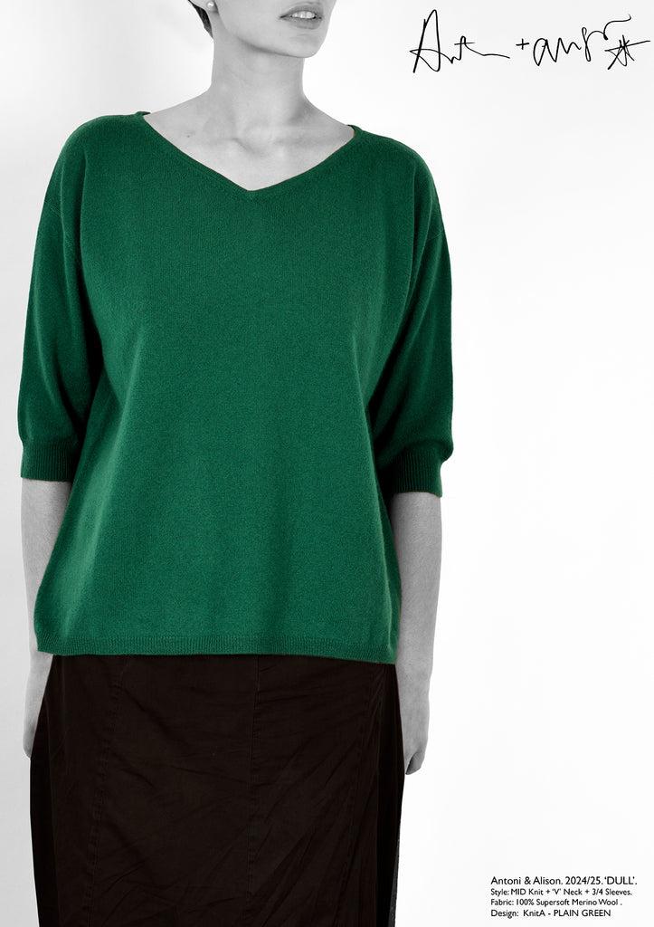 antoni & alison PLAIN GREEN Knit