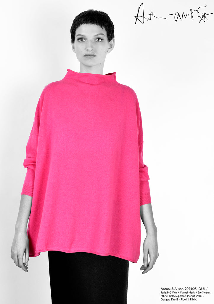 Antoni & Alison PLAIN PINK Knit