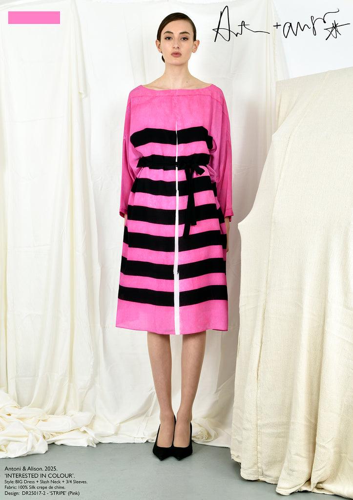 Antoni & Alison STRIPE Dress (Pink)
