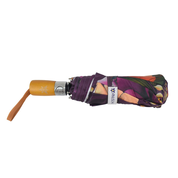 Anuschka Auto Open/ Close Printed Umbrella - 3100