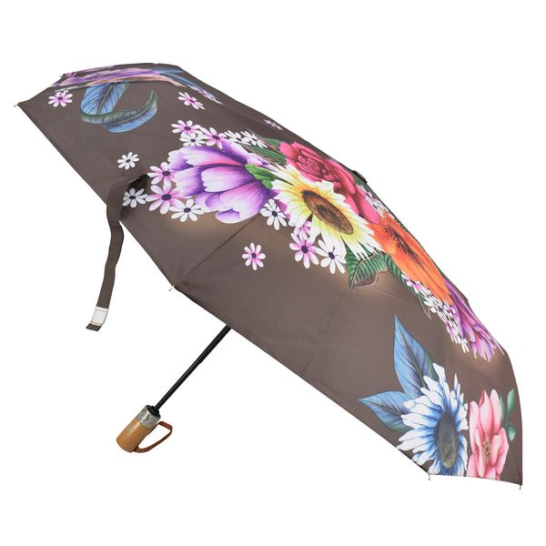Anuschka Auto Open/ Close Printed Umbrella - 3100
