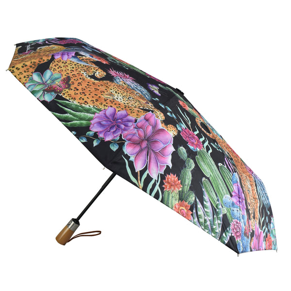 Anuschka Auto Open/ Close Printed Umbrella - 3100