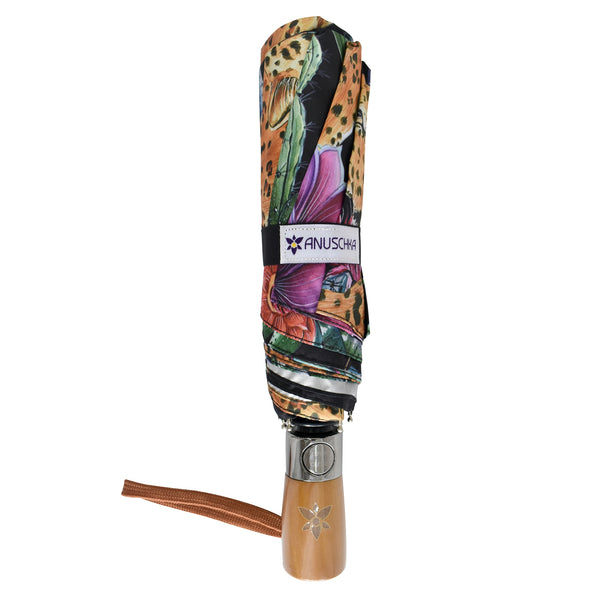 Anuschka Auto Open/ Close Printed Umbrella - 3100