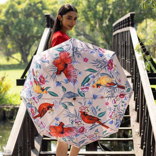 Anuschka Auto Open/ Close Printed Umbrella - 3100