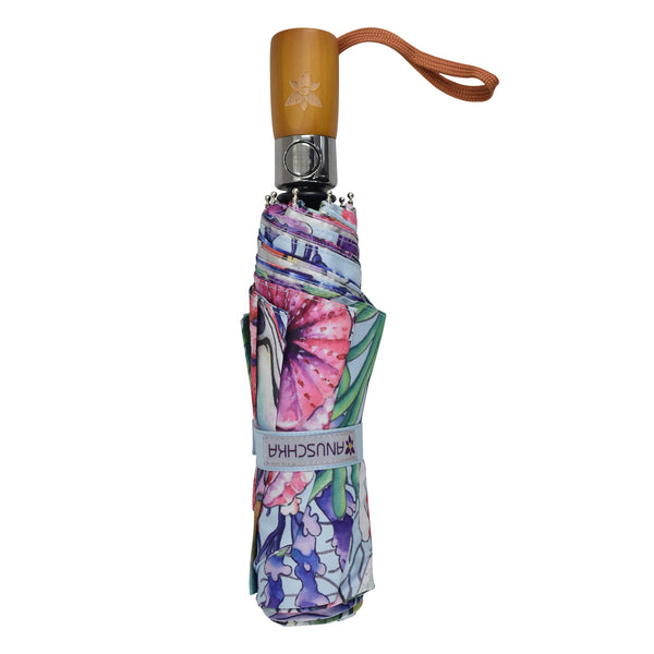 Anuschka Auto Open/ Close Printed Umbrella - 3100