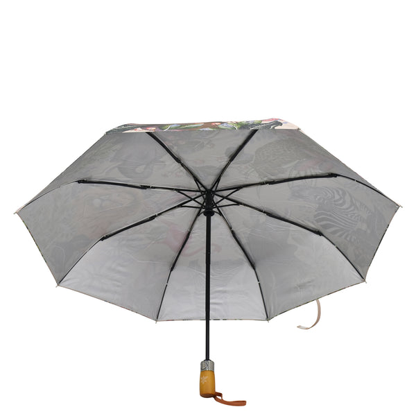 Anuschka Auto Open/ Close Printed Umbrella - 3100